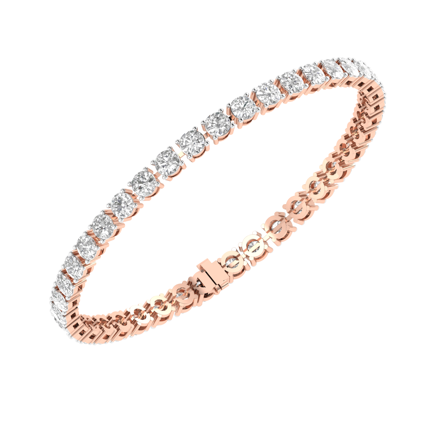 Lab Grown 30 pointer Tennis bracelet - Rose