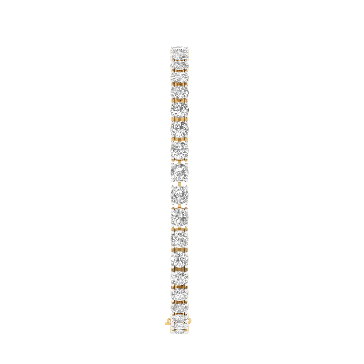 Lab Grown 30 pointer Tennis bracelet - Gold