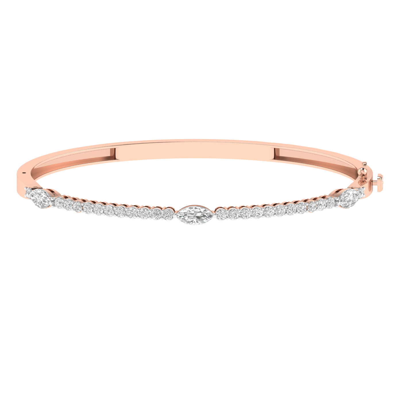 Lab Grown Round and Marquise Kada - Rose