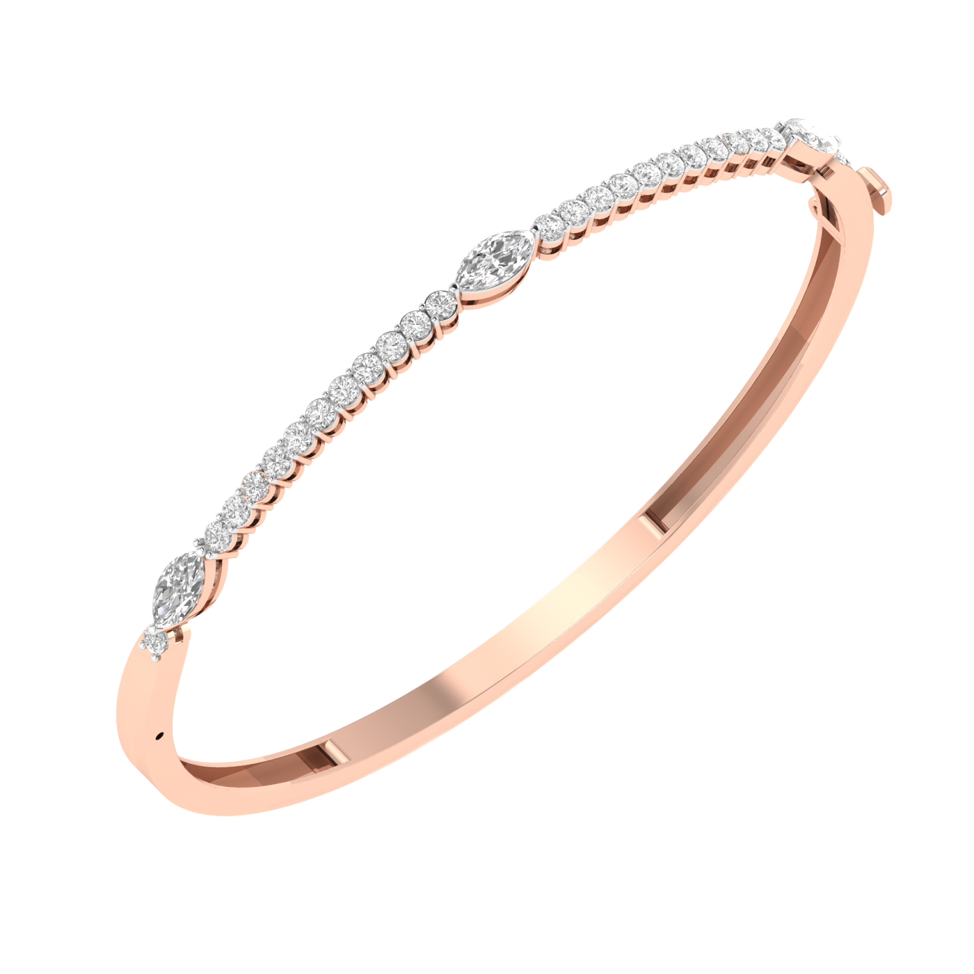 Lab Grown Round and Marquise Kada - Rose