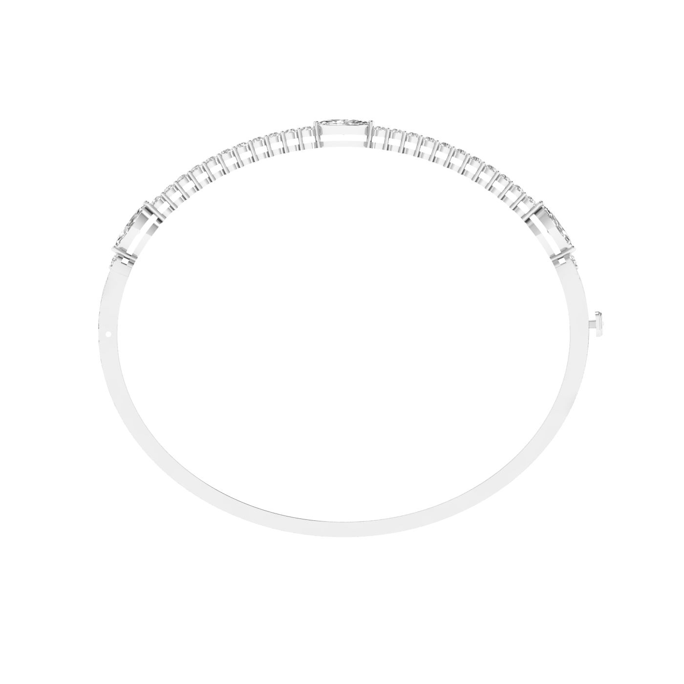 Lab Grown Round and Marquise Kada - White
