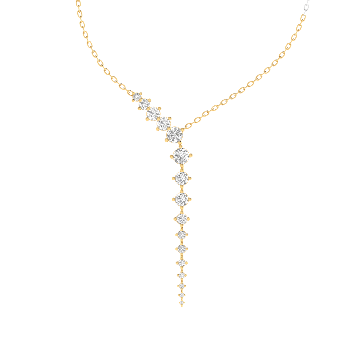 Lab Grown Graduating Necklace - Gold