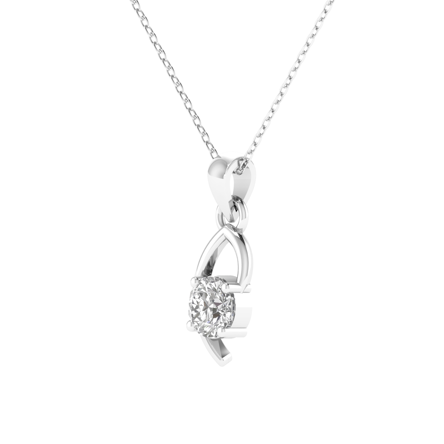 Lab Grown 50 pointer pendant - White