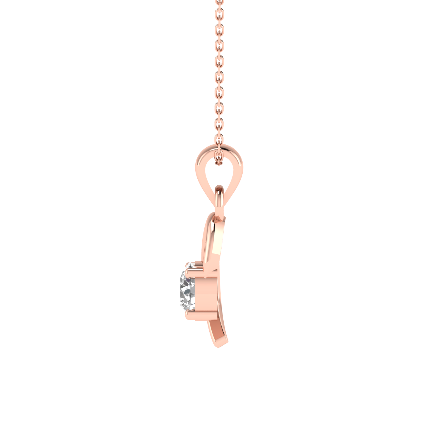 Lab Grown 50 pointer pendant - Rose