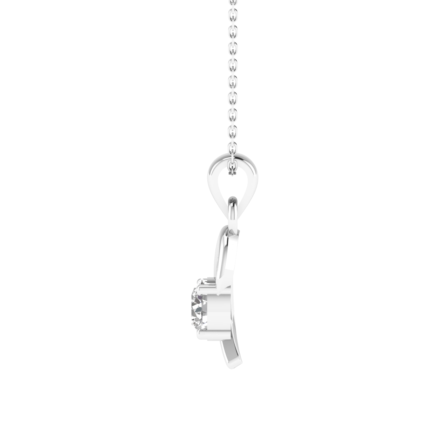 Lab Grown 50 pointer pendant - White