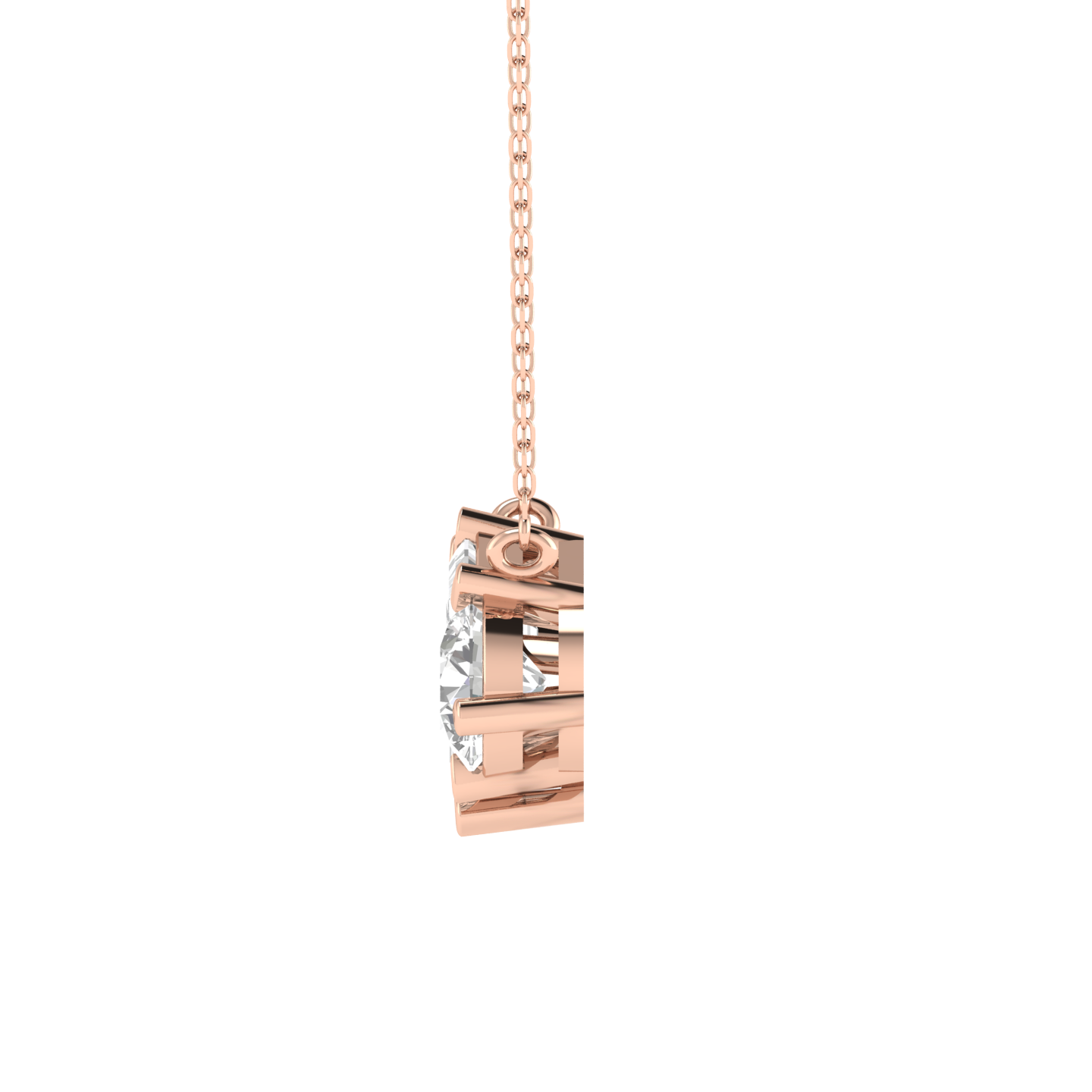 Labd Grown 3 shape pendant - Rose