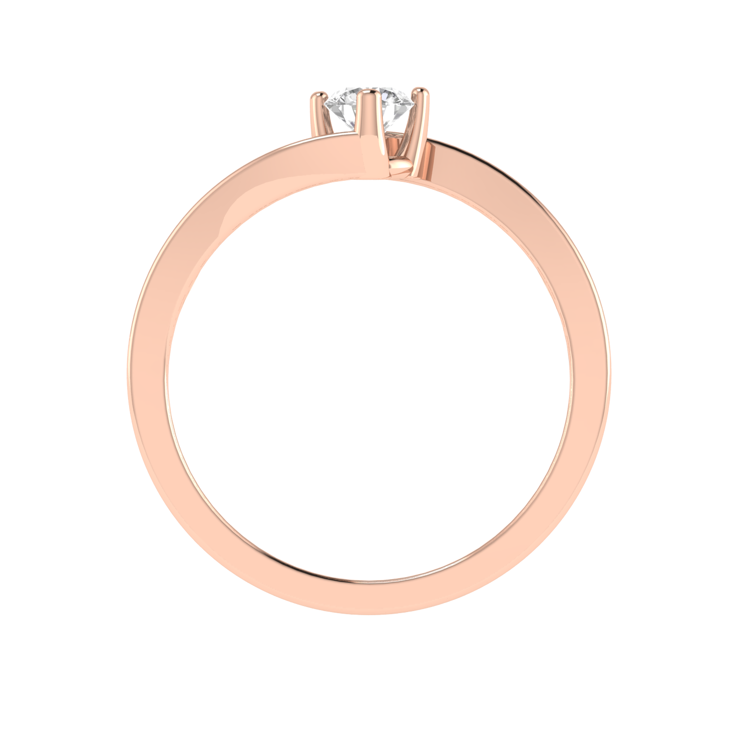 Dainty Round Ring - Rose