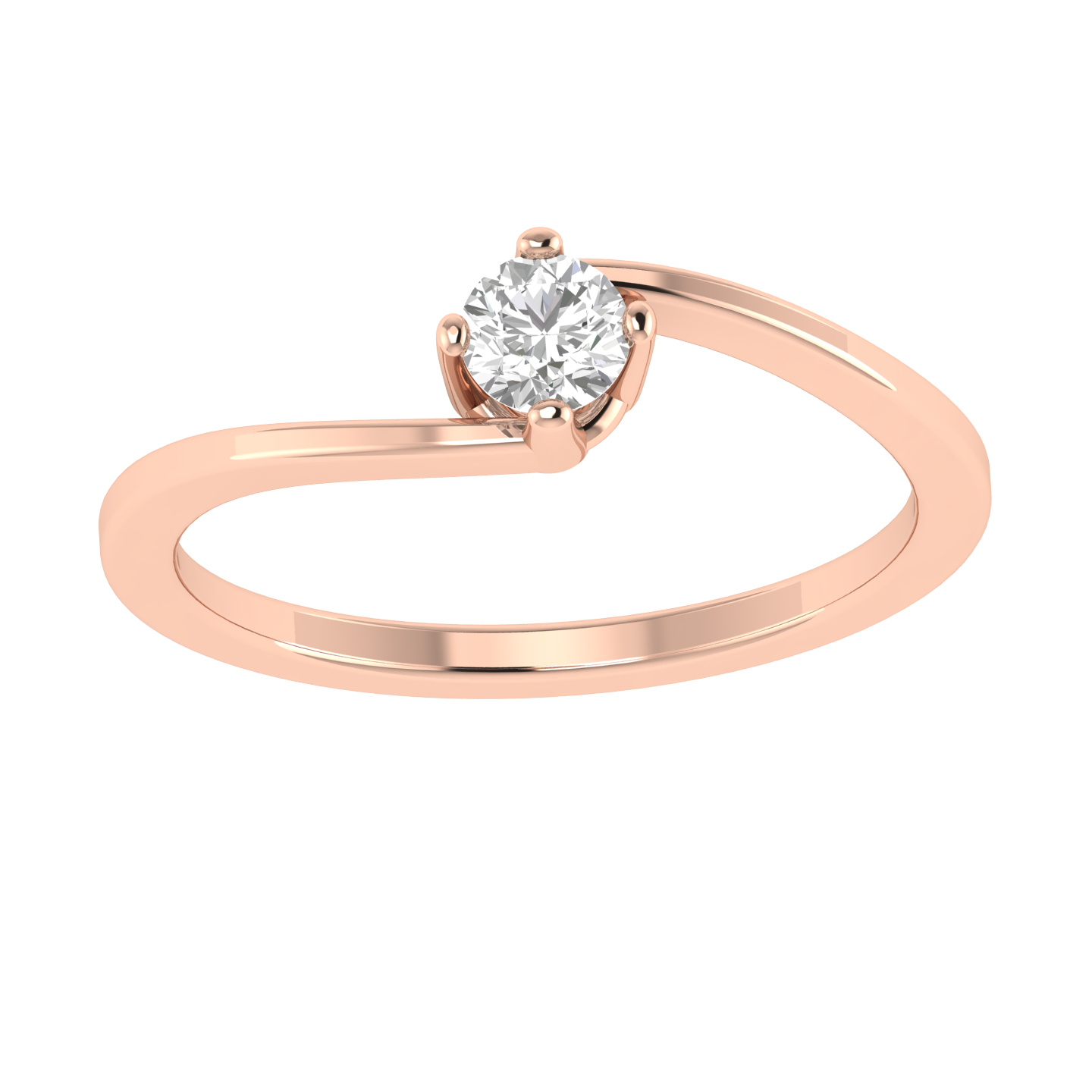 Dainty Round Ring - Rose
