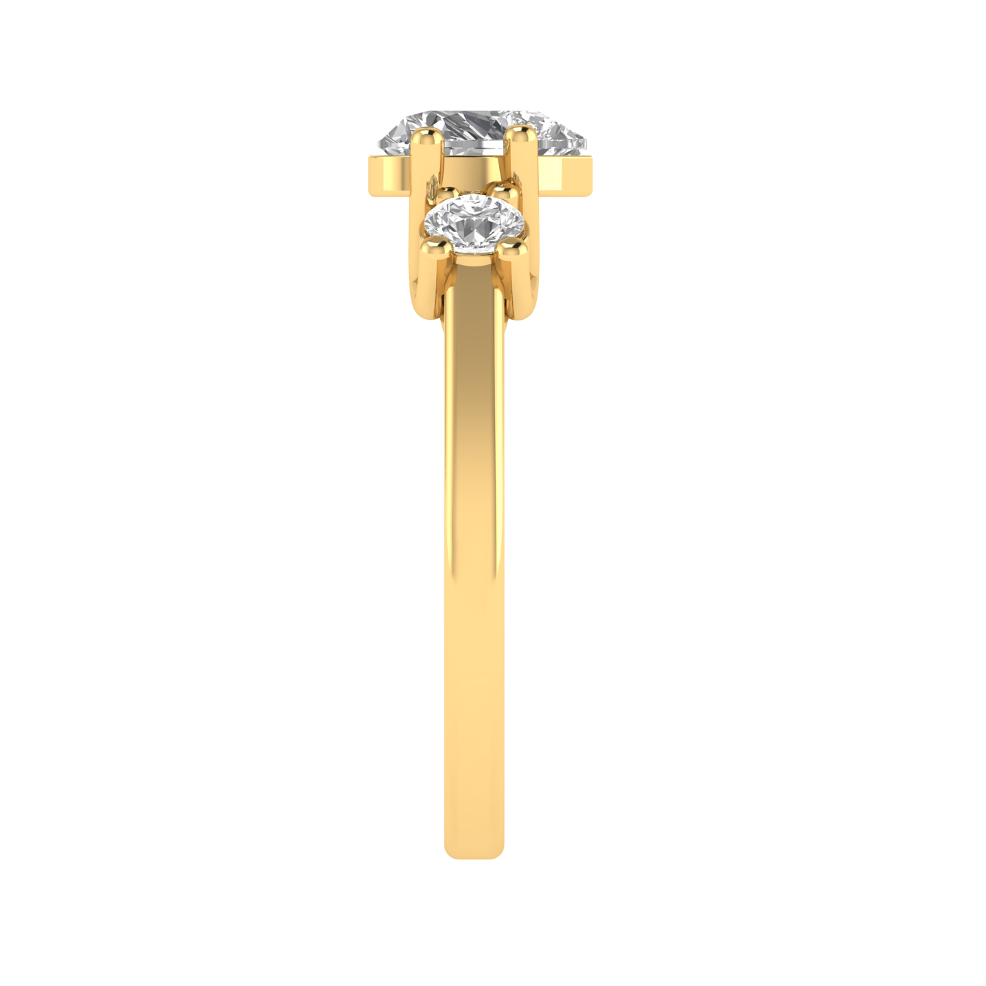 Heart Trilogy Ring - Gold