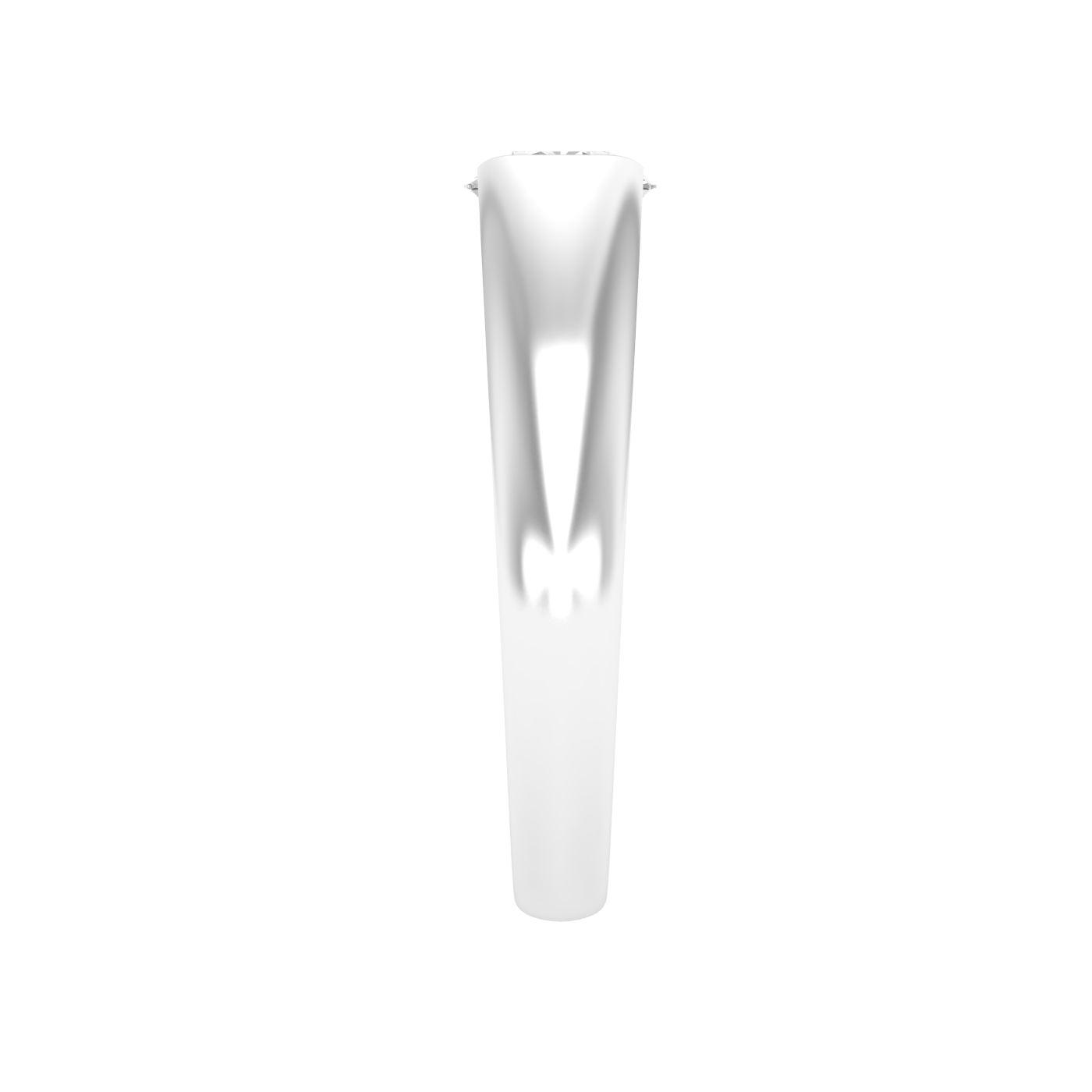 Lab Grown 1 carat solitaire Gents ring - White