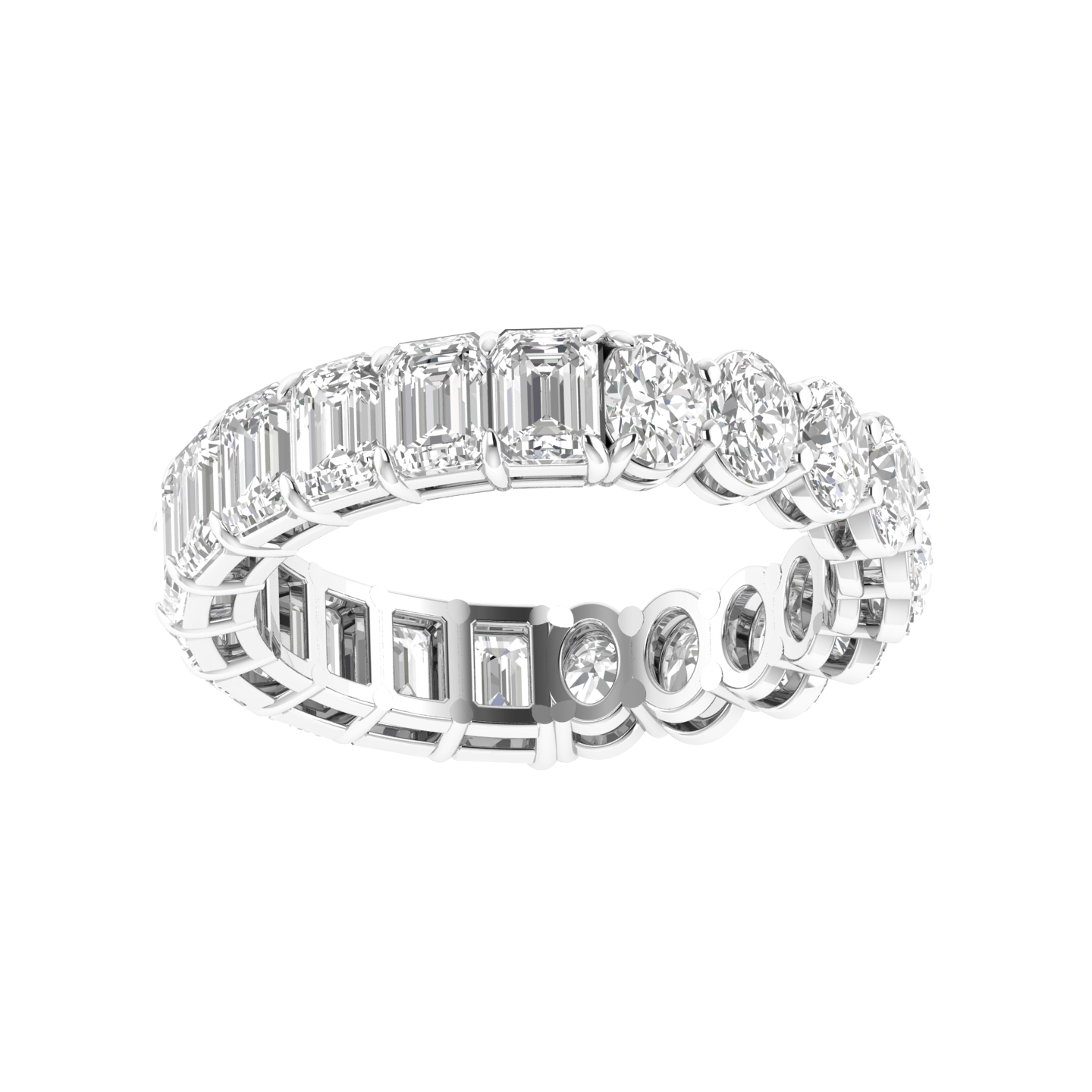 Multishaped Eternity Band - White