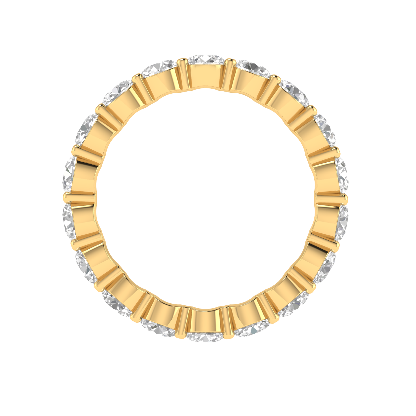Round Eternity Band - Gold