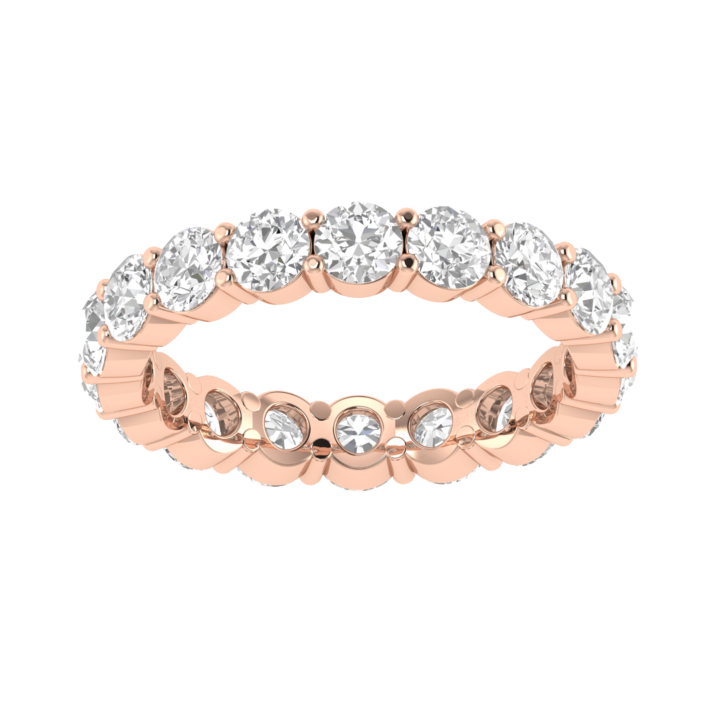 Round Eternity Band - Rose
