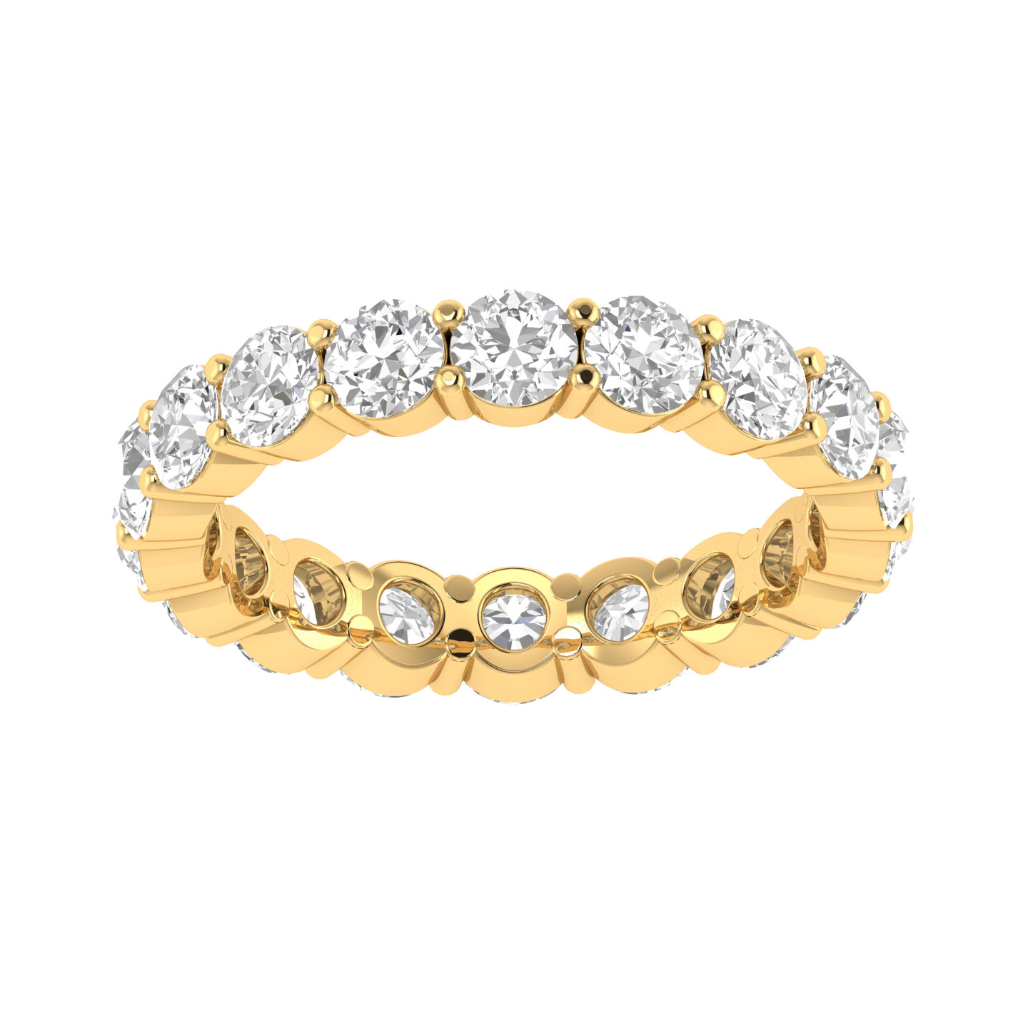 Round Eternity Band - Gold
