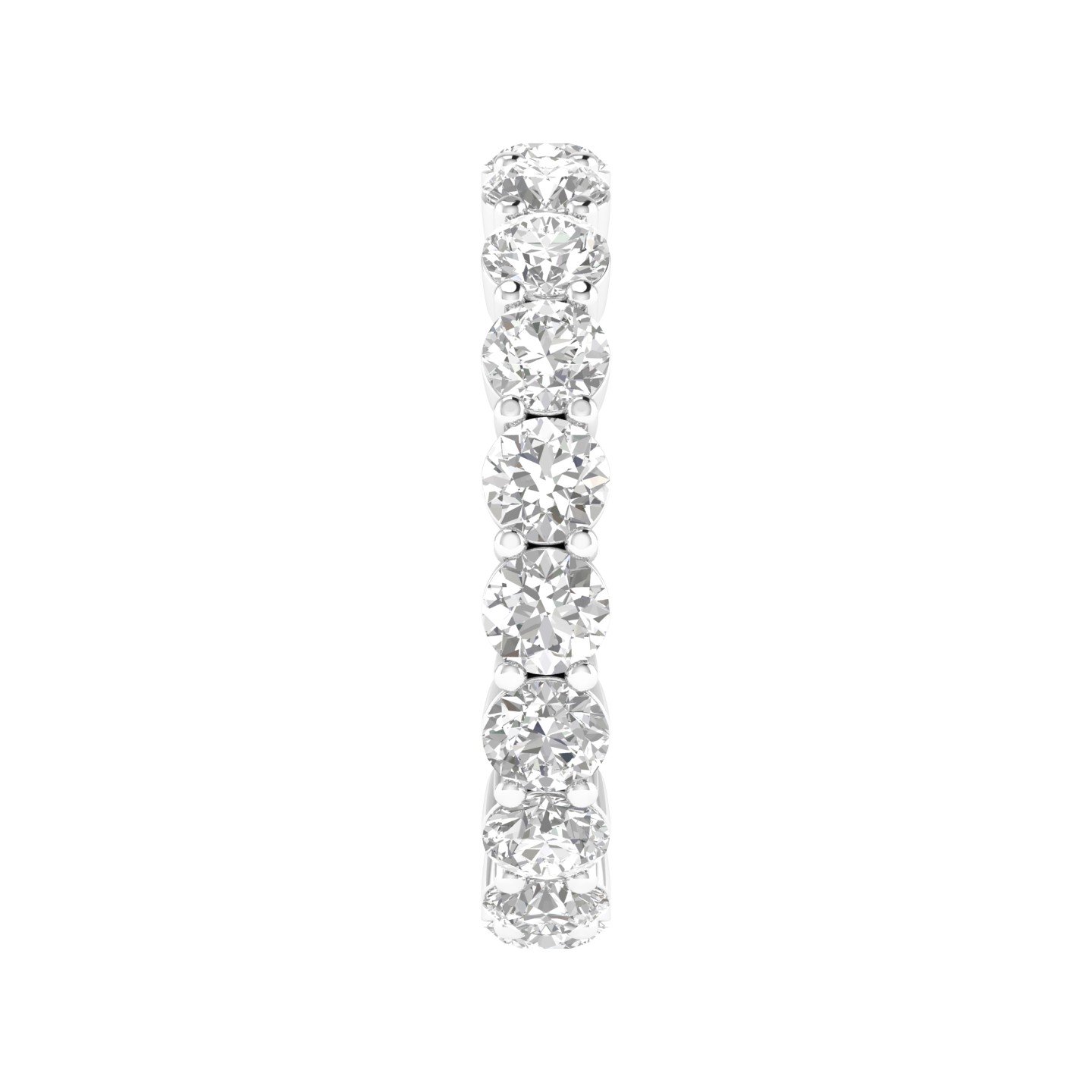 Round Eternity Band - White