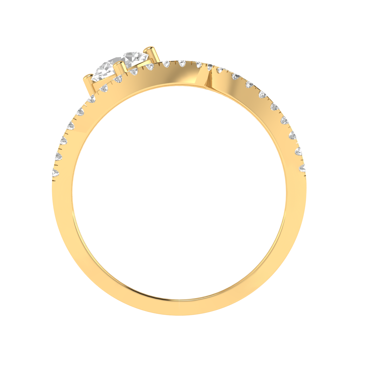 Round Split Ring - Gold