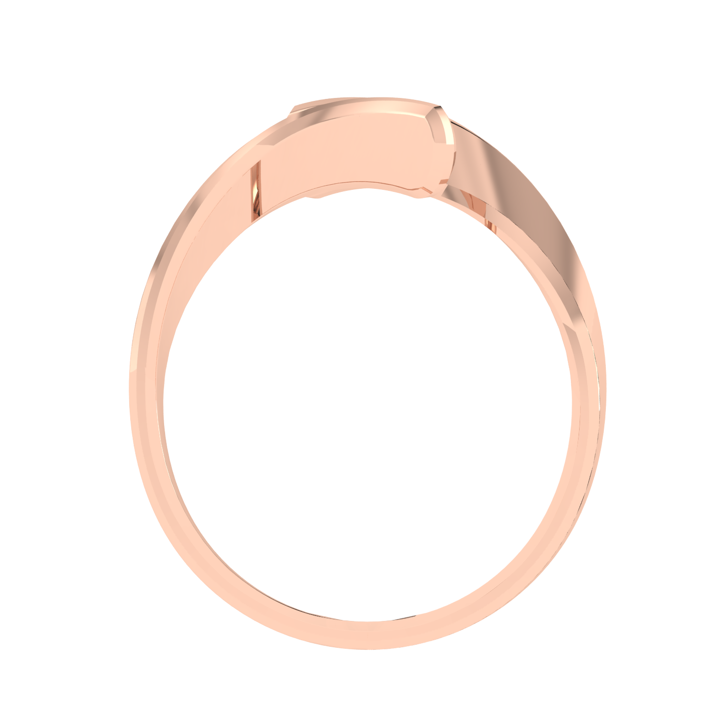 Round Split Shank Ring - Rose