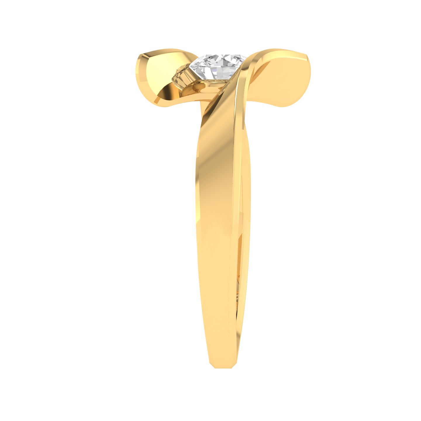 Round Split Shank Ring - Gold