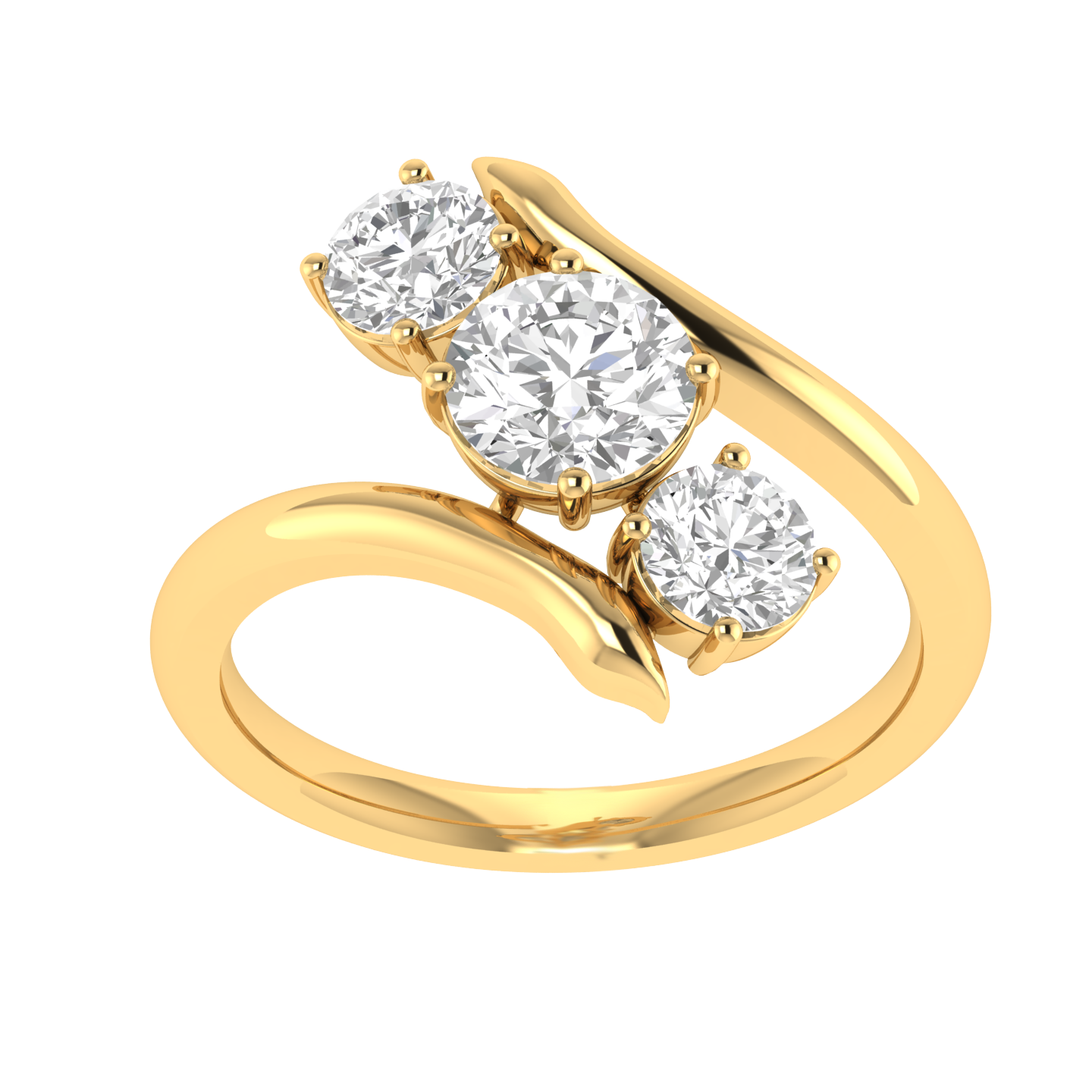 Round Trilogy Ring - Gold