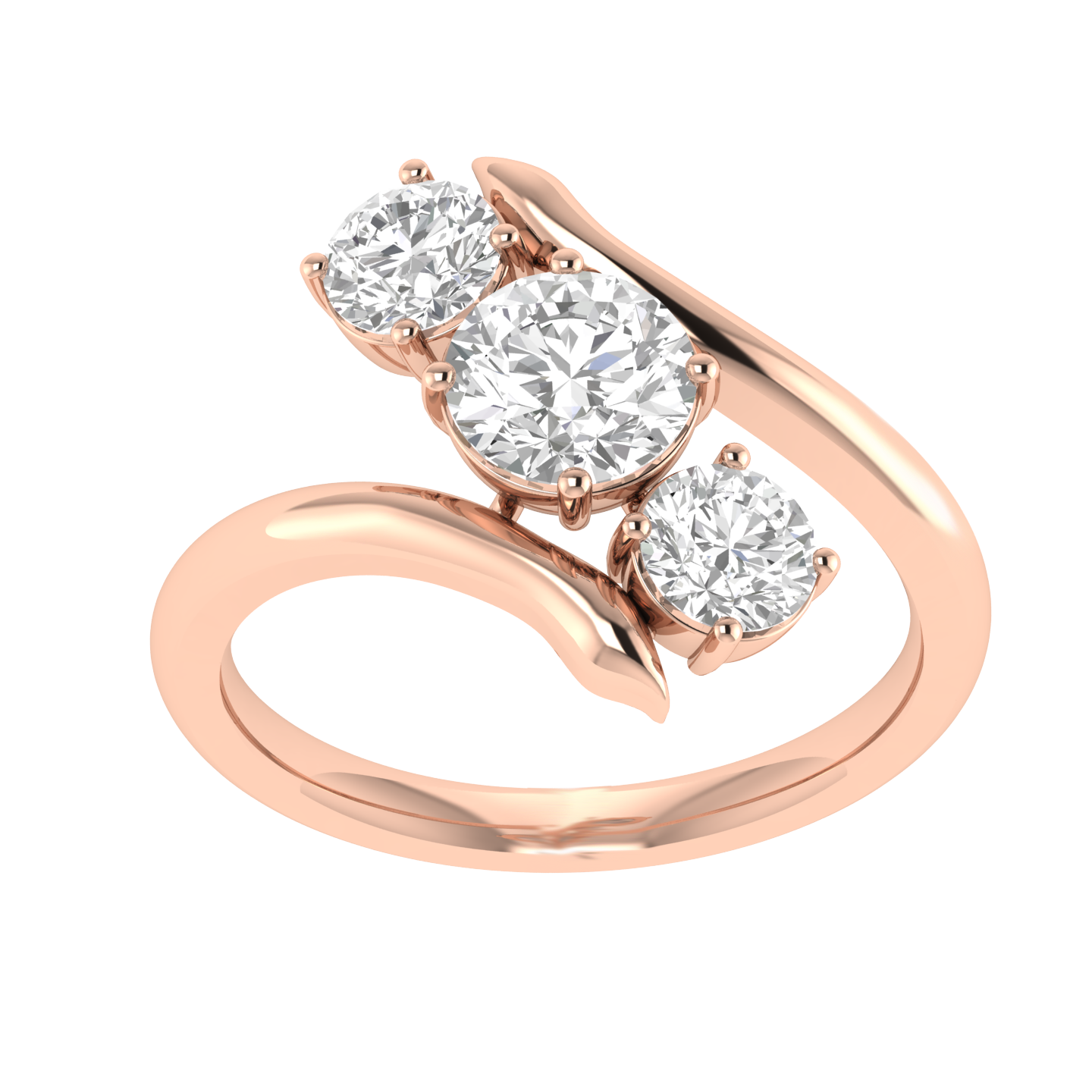 Round Trilogy Ring - Rose