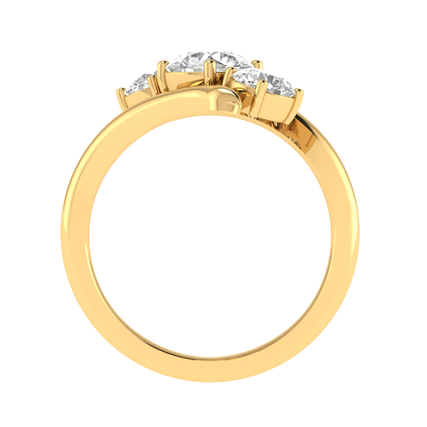 Round Trilogy Ring - Gold