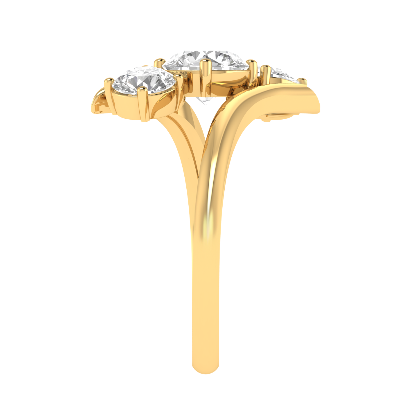 Round Trilogy Ring - Gold