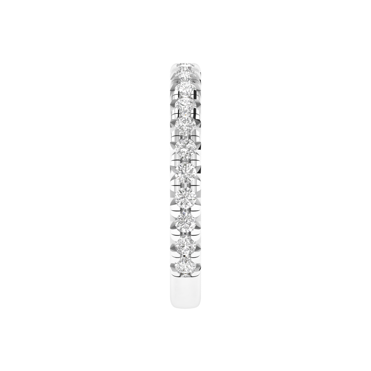 Small Round Diamond Eternity Ring - White