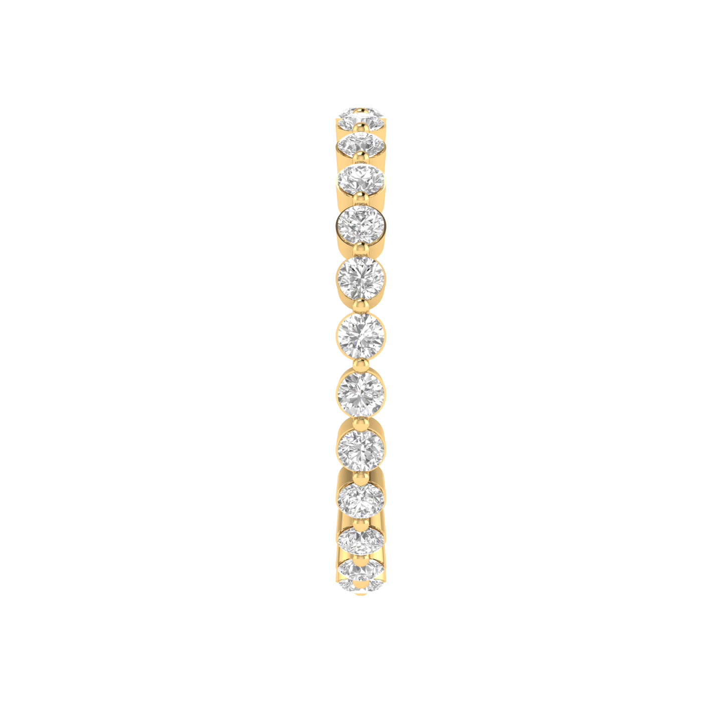Small Round Eternity Band - Gold