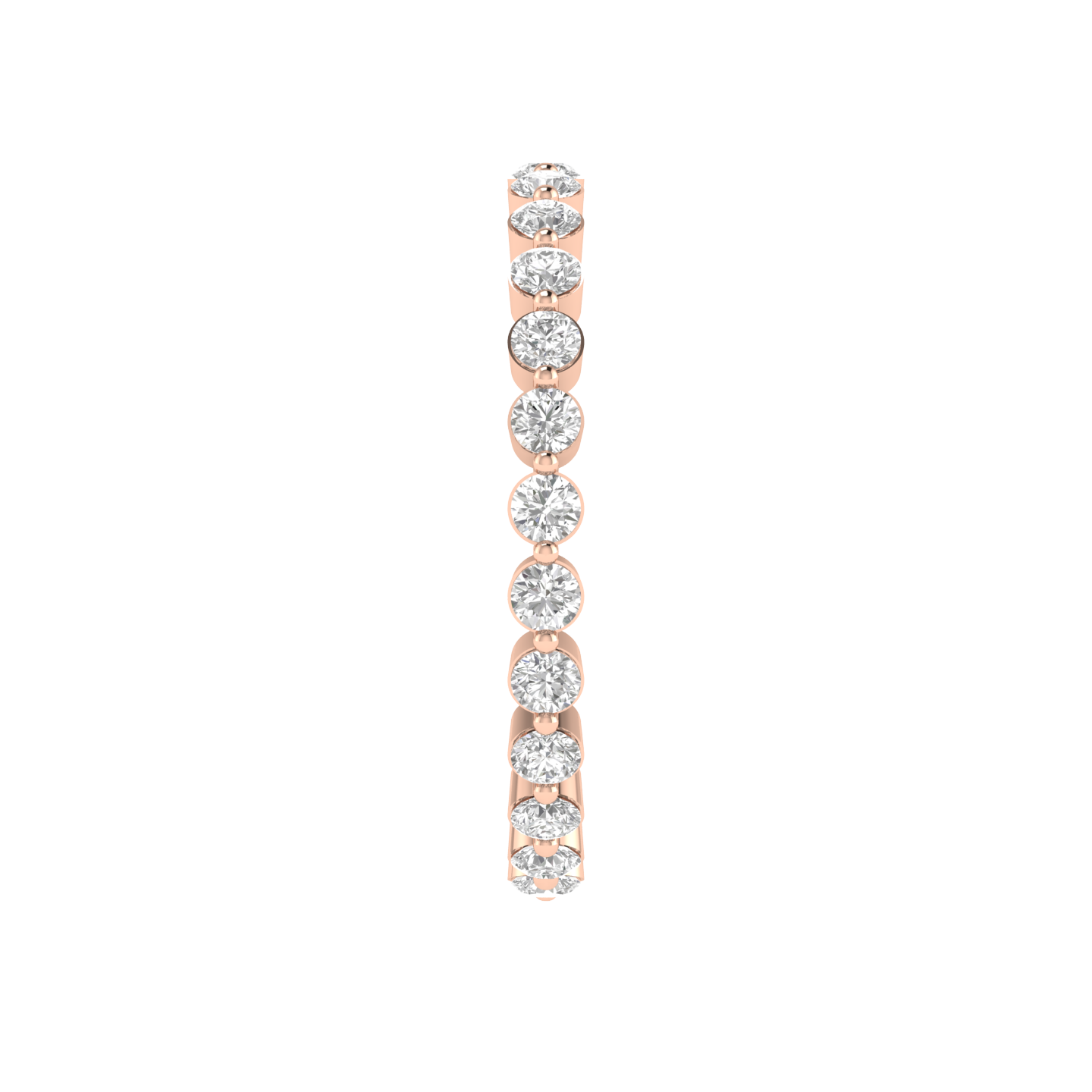 Small Round Eternity Band - Rose