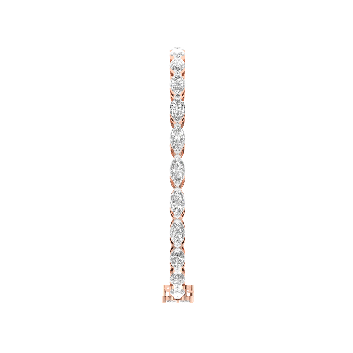 Lab Grown Classic Marquise tennis bracelet - Rose