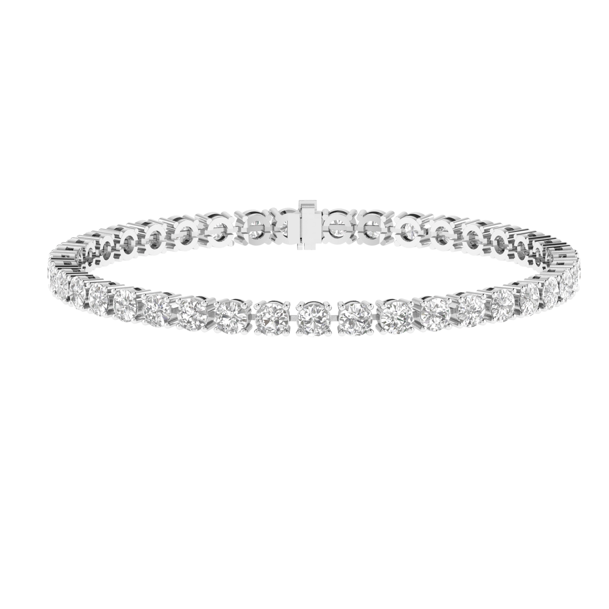 Lab Grown 30 pointer Tennis bracelet - White