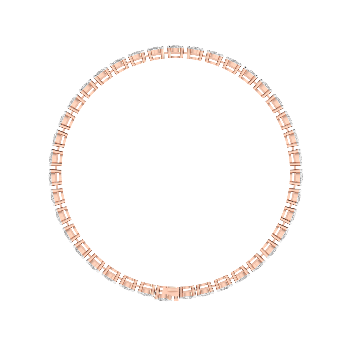 Lab Grown 30 pointer Tennis bracelet - Rose