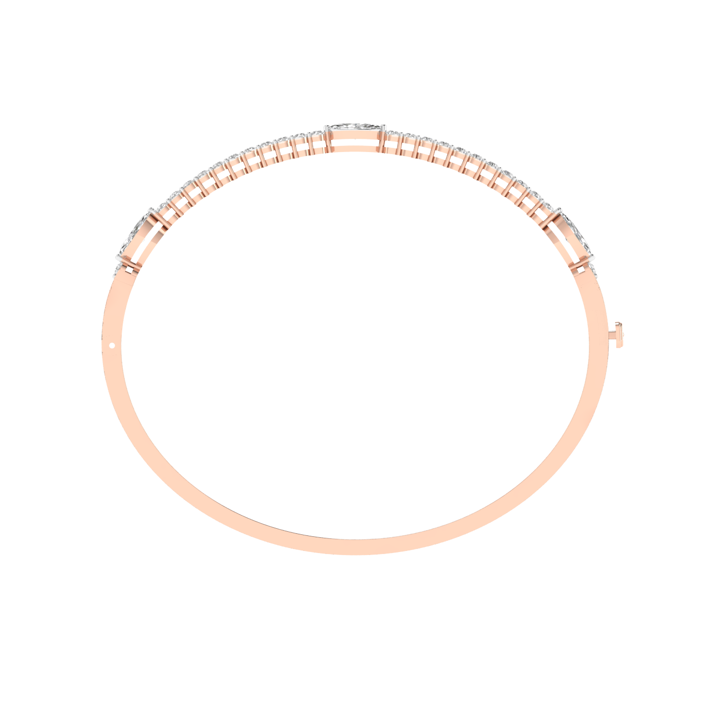 Lab Grown Round and Marquise Kada - Rose