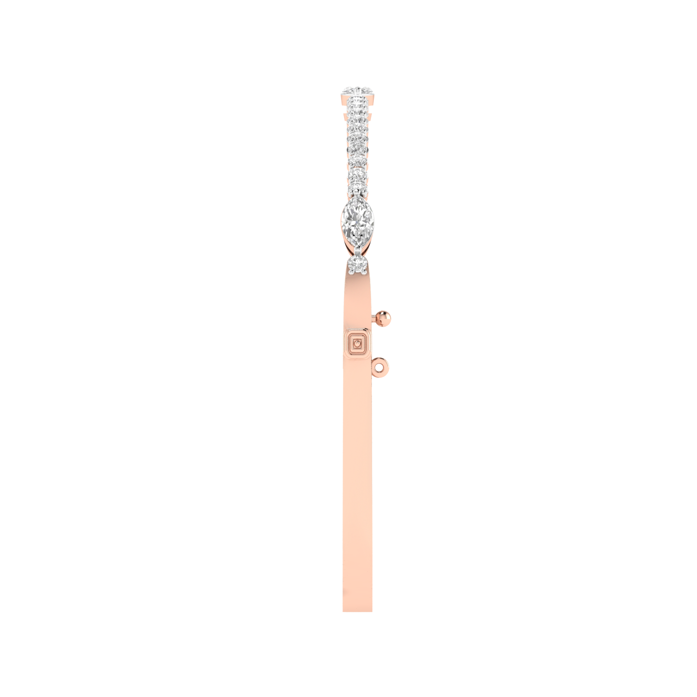 Lab Grown Round and Marquise Kada - Rose