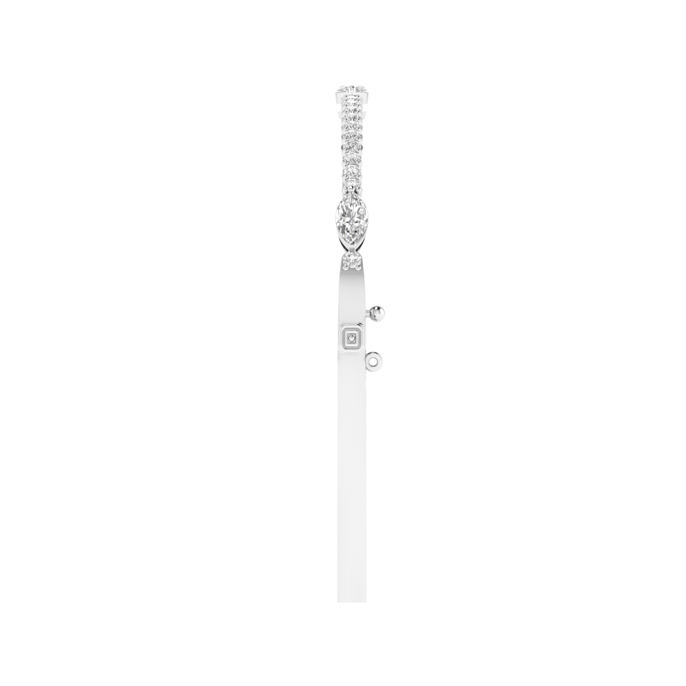 Lab Grown Round and Marquise Kada - White