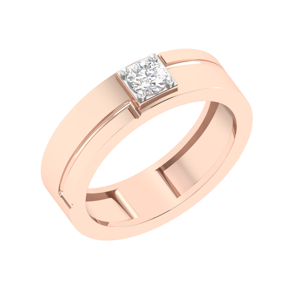 Lab Grown 40 pointer Gents ring