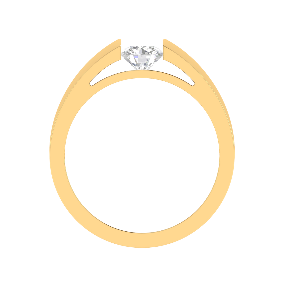 Lab Grown 70 pointer soliatire Gents Ring