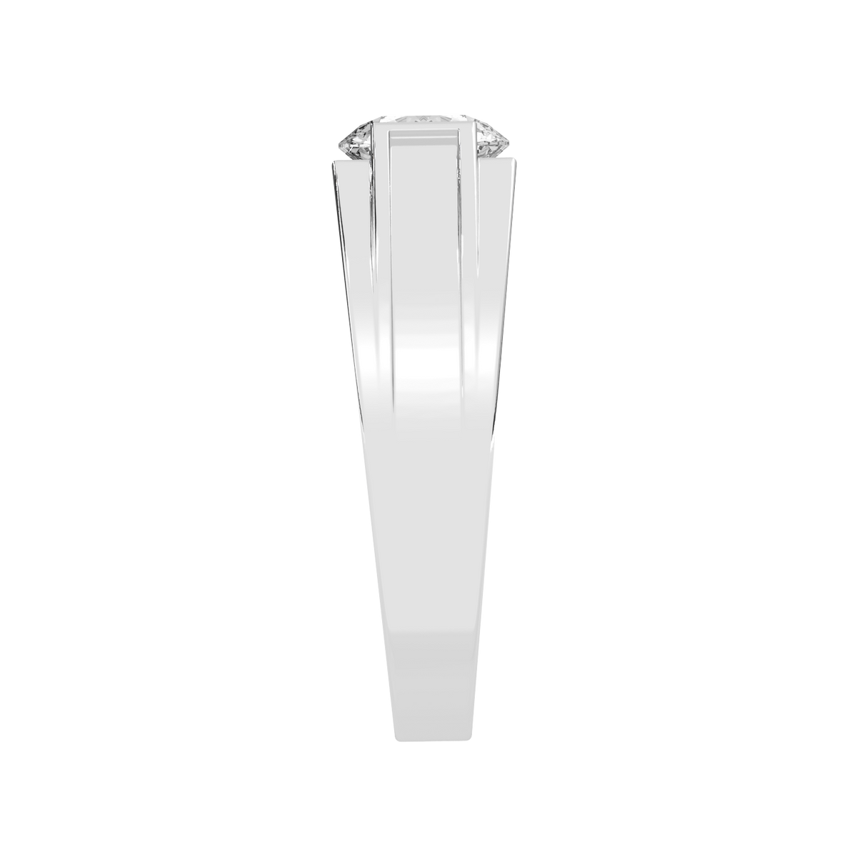 Lab Grown 90 pointer solitaire Gents ring