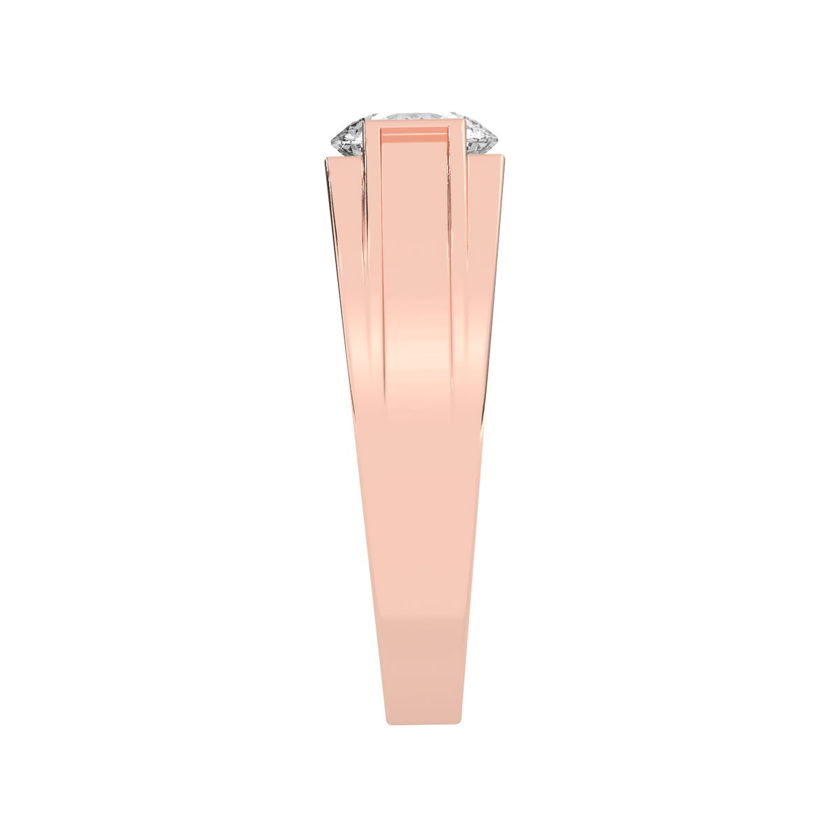 Lab Grown 90 pointer solitaire Gents ring
