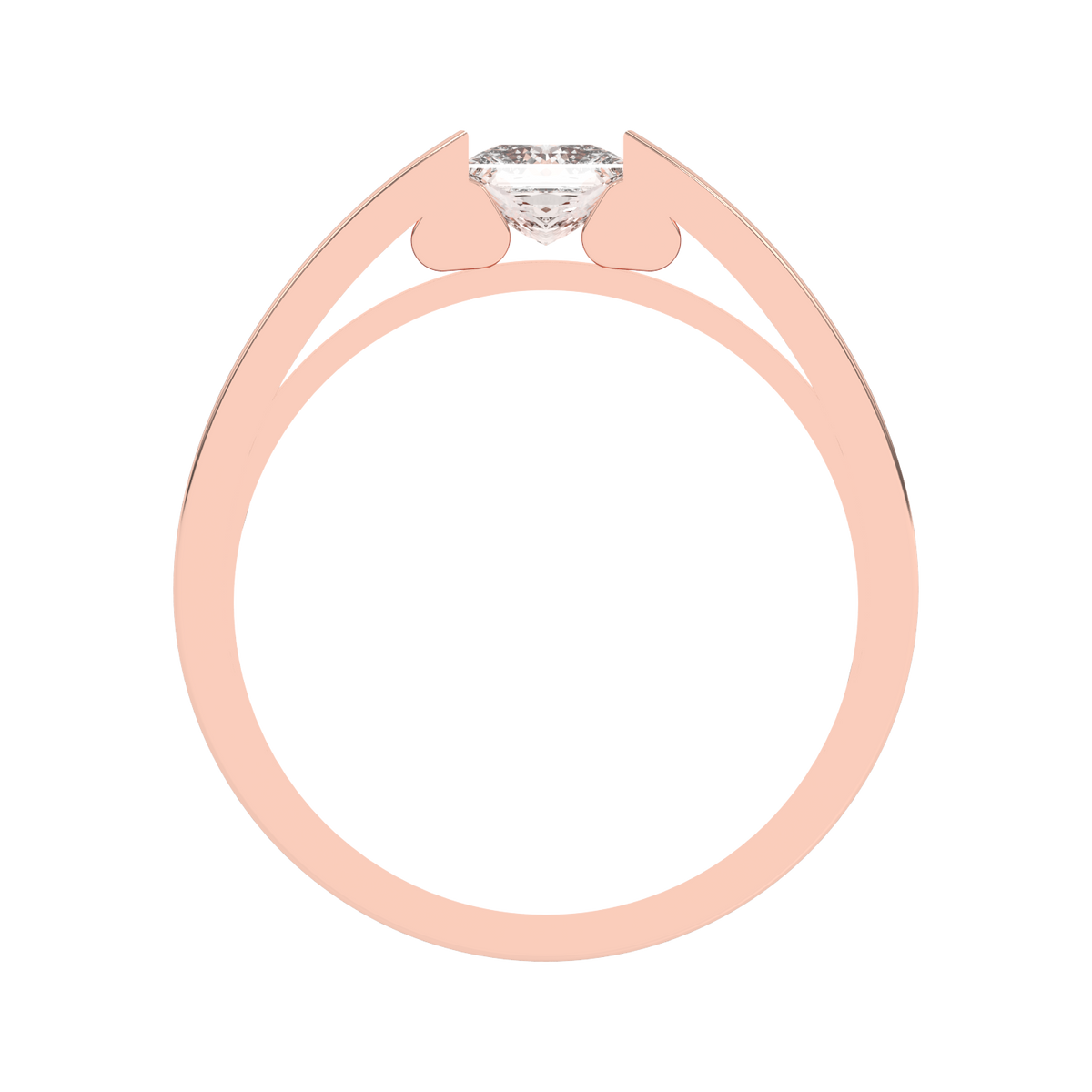 Lab Grown 50 pointer solitaire Gents Ring
