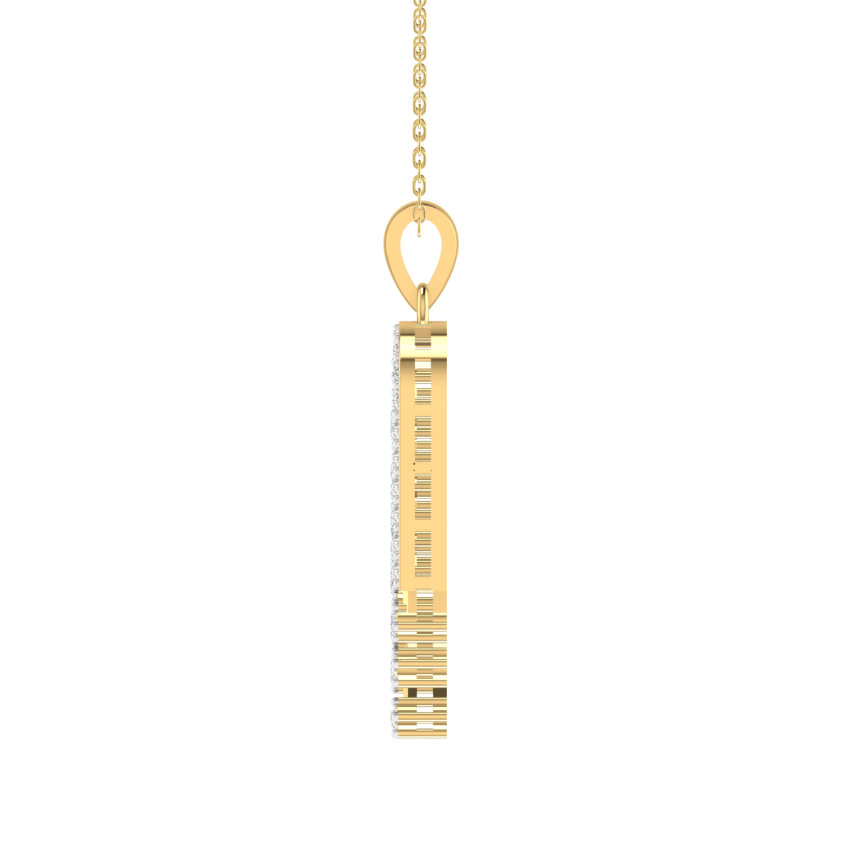 lab Grown clustered diamond pendant
