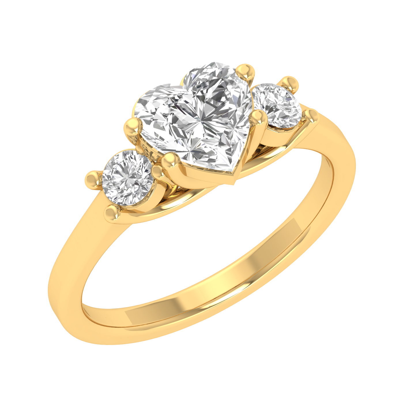 Heart Trilogy Ring - Gold