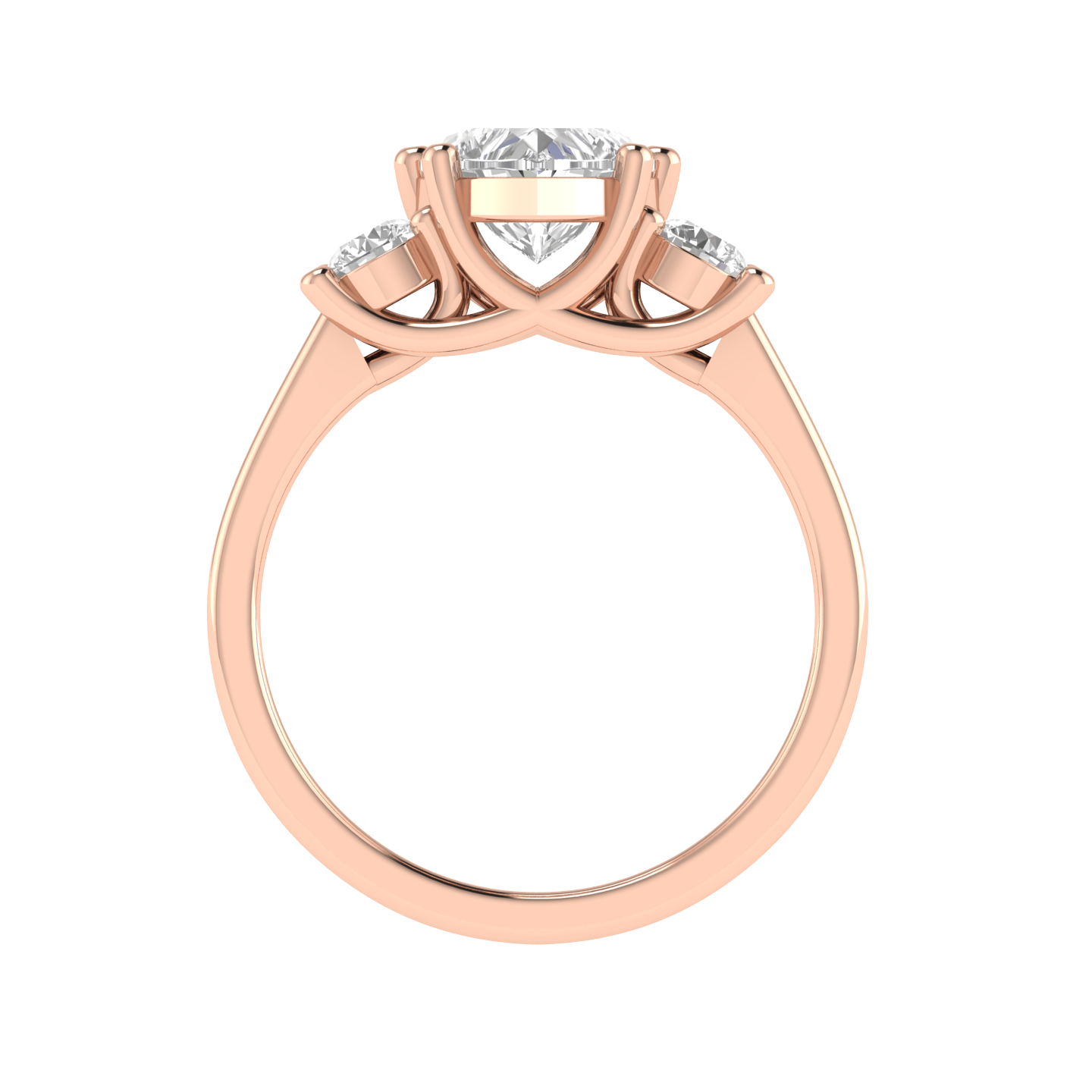 Heart Trilogy Ring - Rose