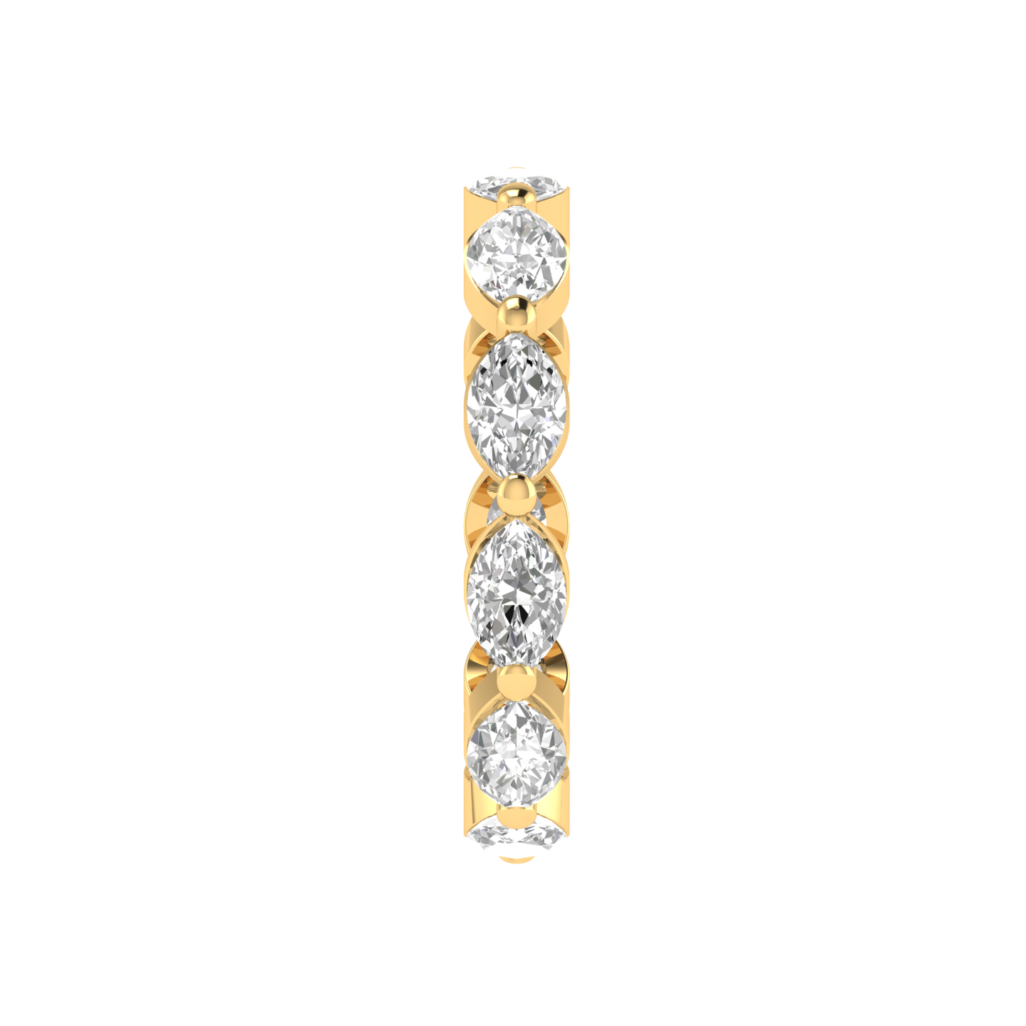 Marquise Full Eternity Band - Gold
