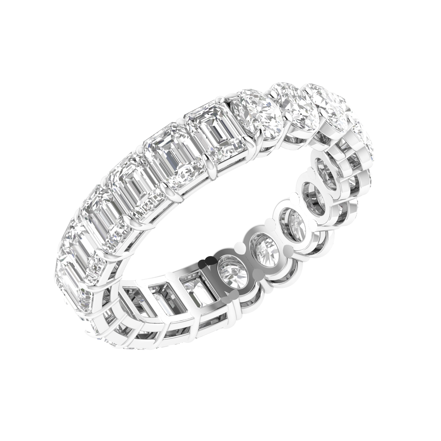 Multishaped Eternity Band - White