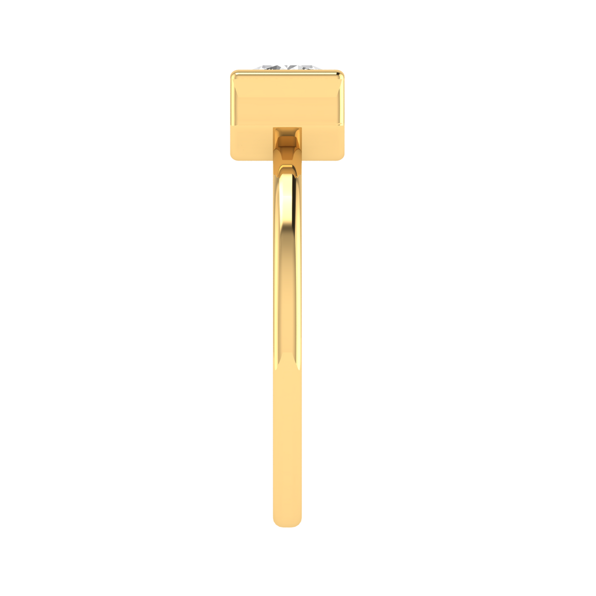 Round Channel Ring - Gold