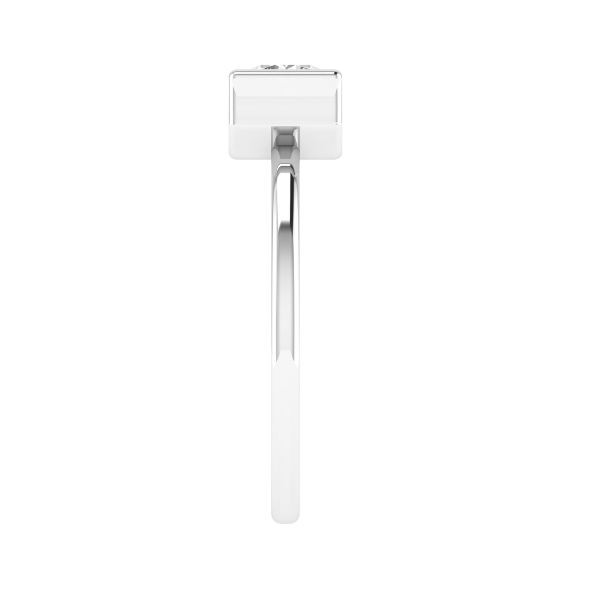 Round Channel Ring - White