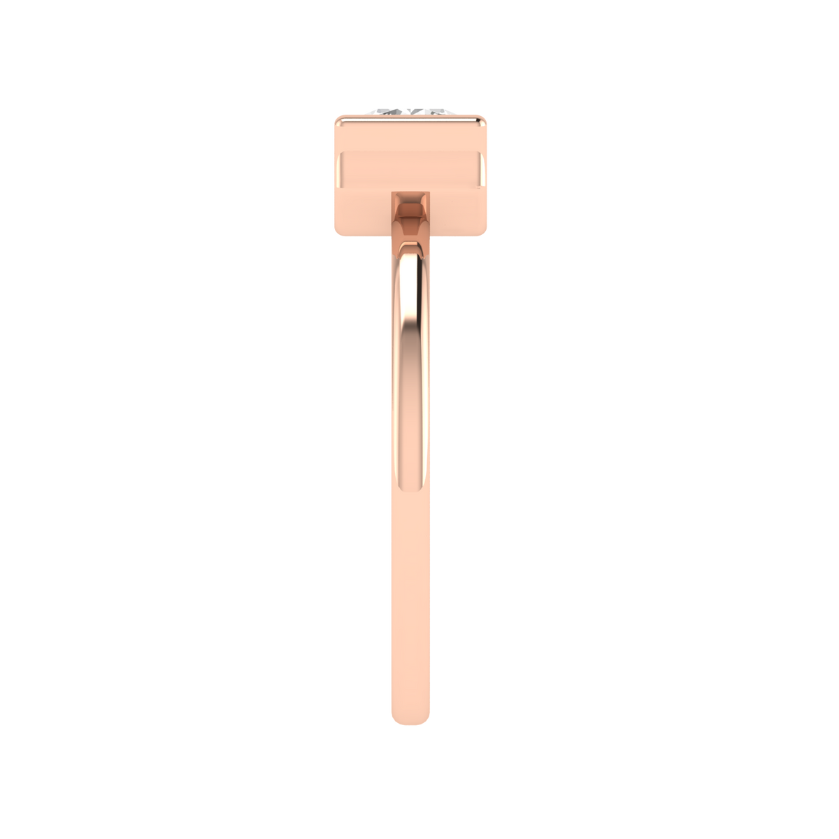 Round Channel Ring - Rose