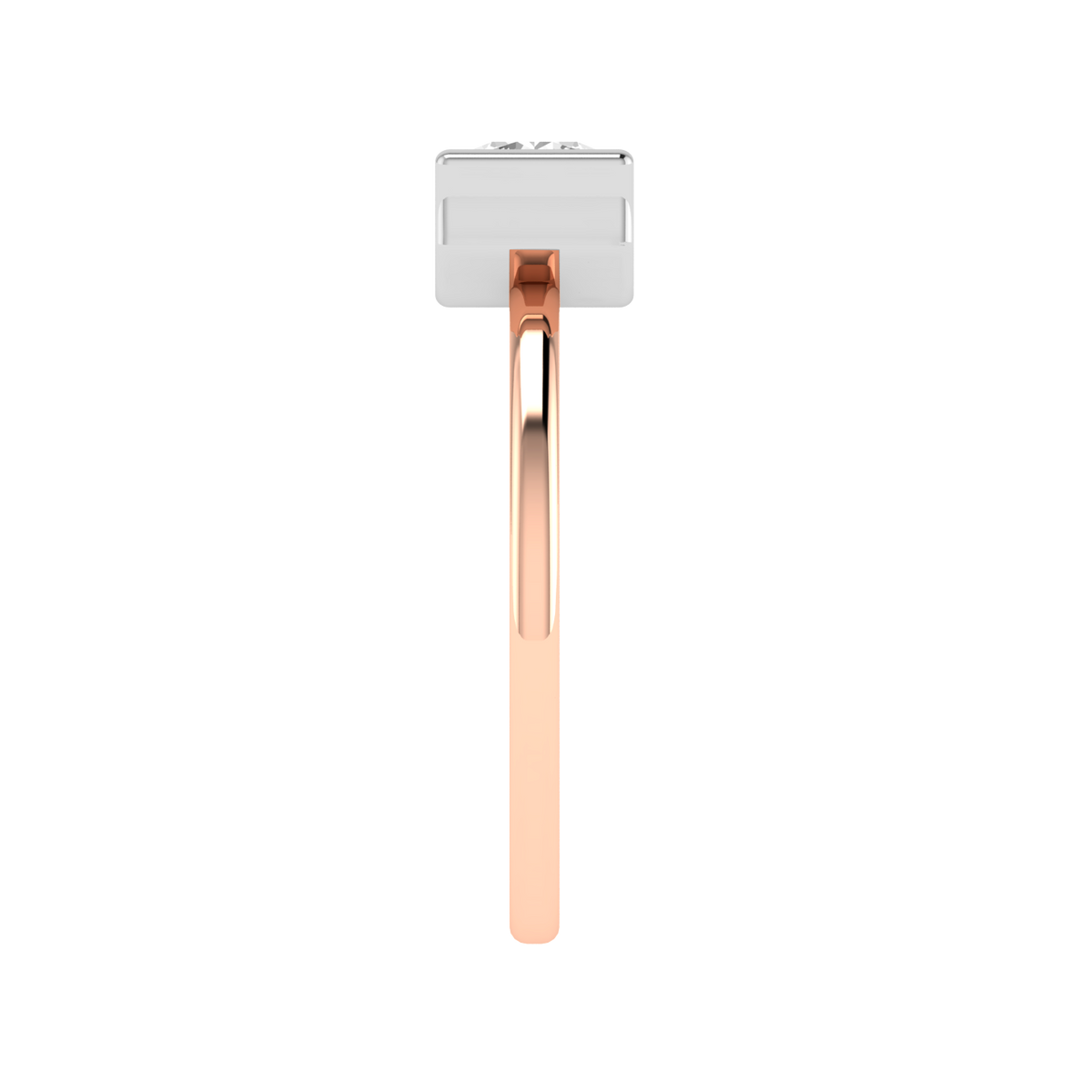 Round Channel Ring - Rose