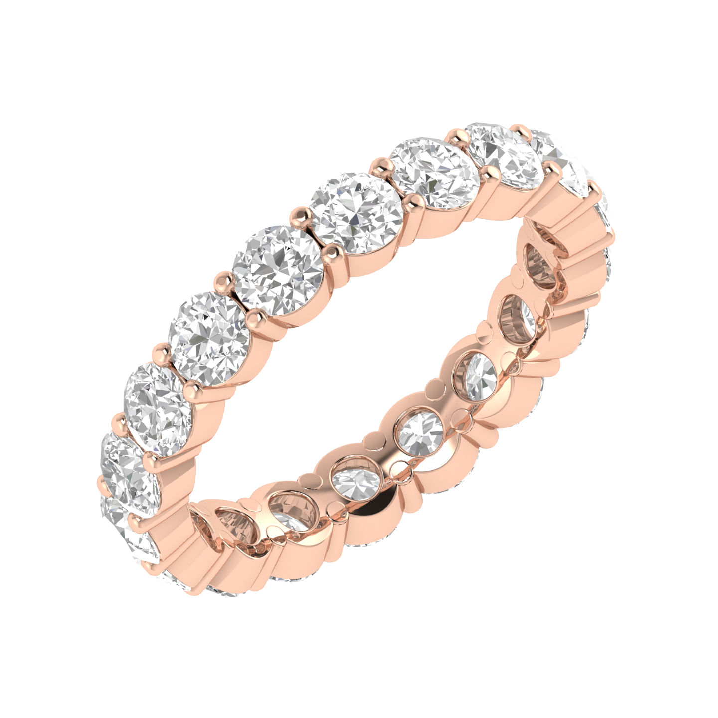 Round Eternity Band - Rose